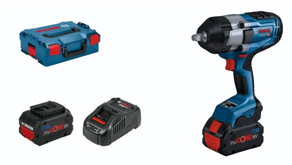 BOSCH GDS 18V-1000 Professional Masina de Gaurit cu Percutie pe Acumulator