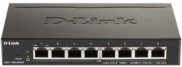 Switch D-Link Smart DGS-1100-08PV2 8xGE PoE