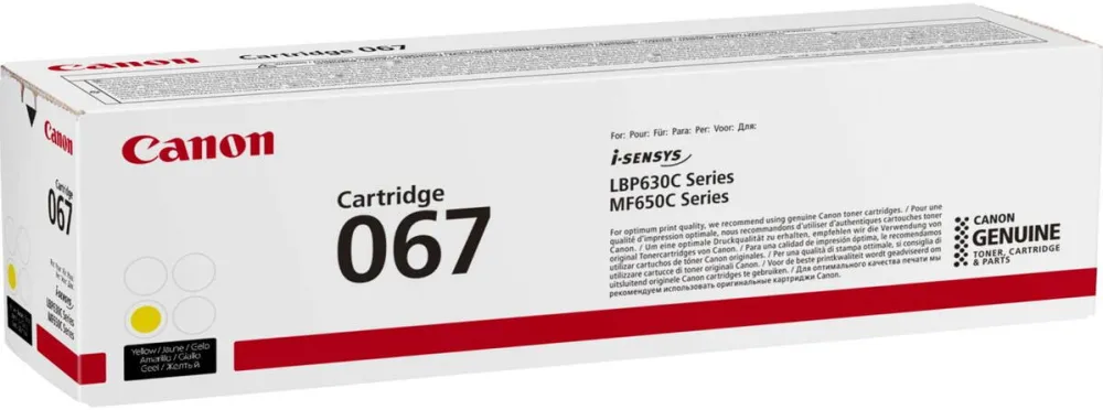 Toner imprimanta Canon 067 Yellow 5099C002