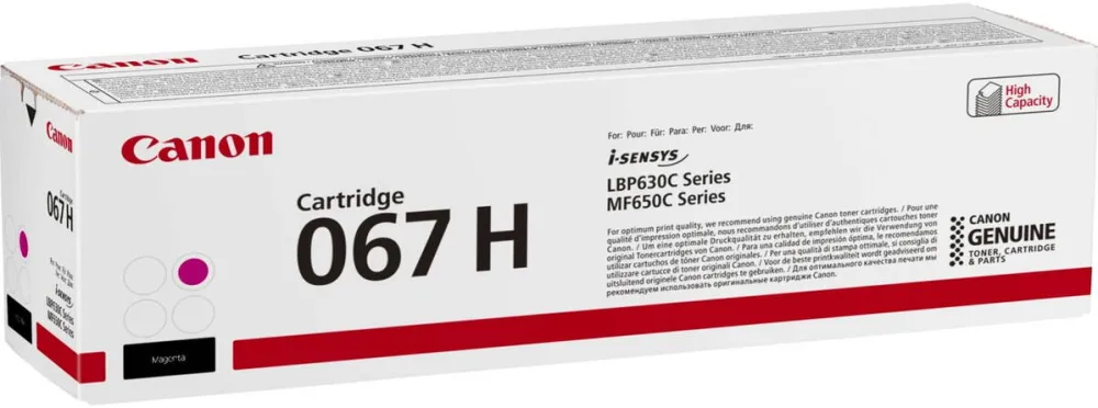 Toner imprimanta Canon 067 H Magenta