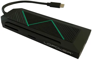Hub USB LC-Power LC-HUB-C-MULTI-6-RGB USB-C + USB