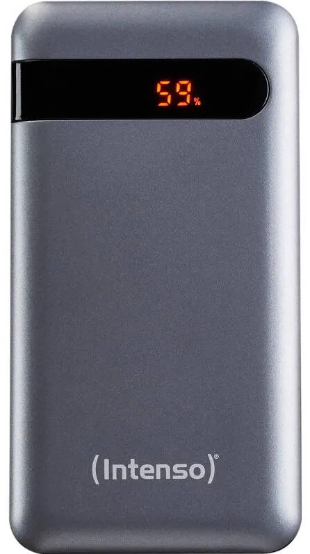 Intenso Baterie externa PD20000, 20000 mAh, 1x USB, 1x USB-C, 3A, cu tehnologia Quick Charge 3.0, Anthracite