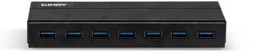 Hub USB Lindy Charging 7 Port USB 3.1, negru