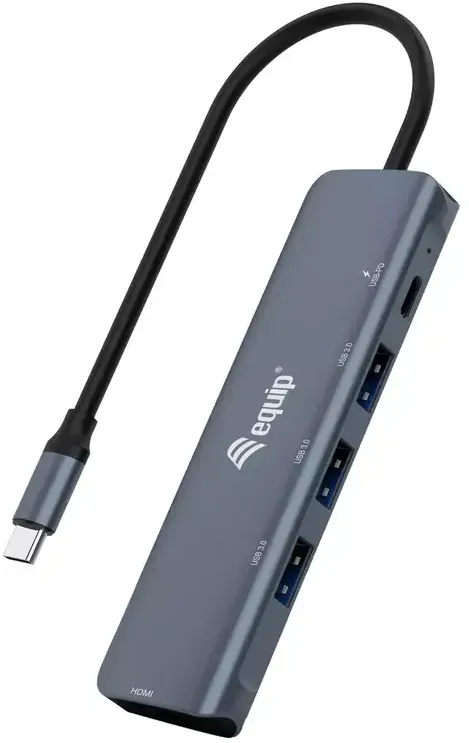 Docking Station EQUIP Adapter USB-C -> HDMI,USB3.0,PD  4K30Hz 0.15m