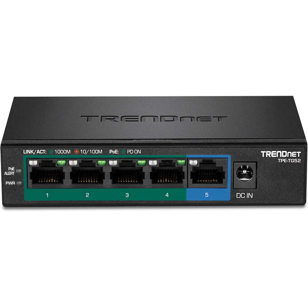 TRENDnet 5-Port Gigabit PoE+ (32W)