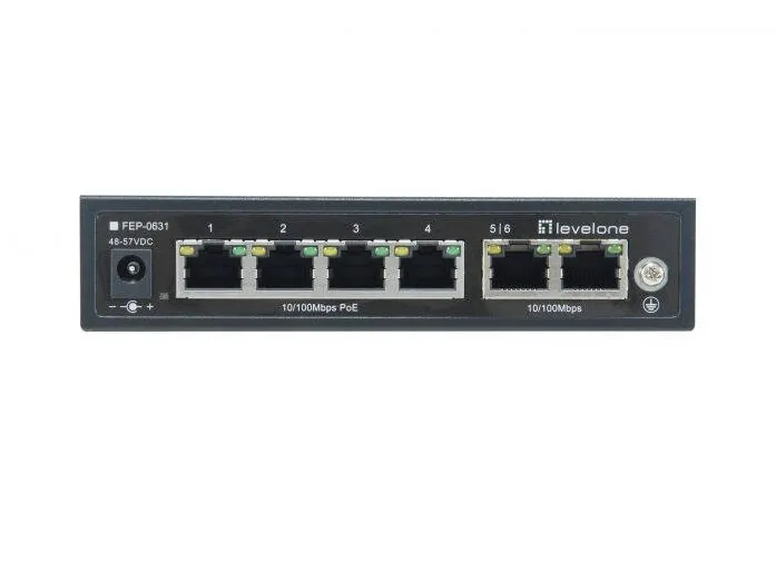 Switch Level One 6x FE FEP-0631 60W  4xPoE+