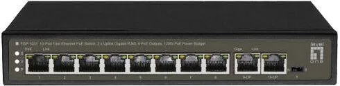 Level One 8x FE FGP-1031 2xGE 120W  8xPoE+