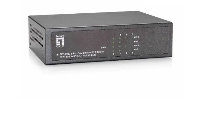 Level One 8x FE FEP-0812 65W  4xPoE