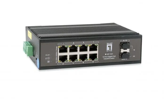 Level One 8x GE IGP-1031 2xGSFP 240W 8xPoE+