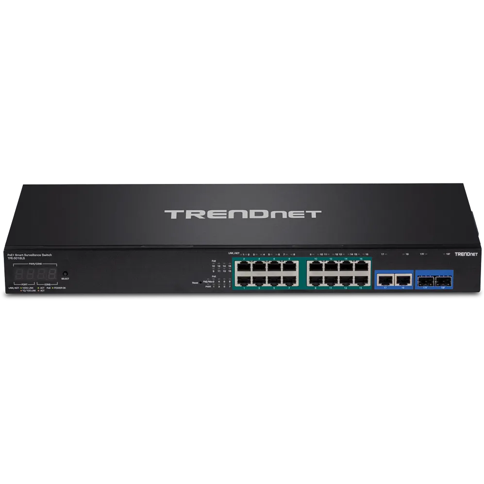 TRENDnet 18-Port Gigabit PoE+ Smart Surveillance