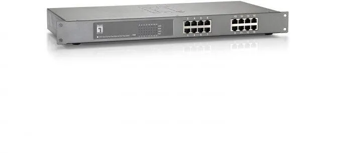 Switch Level One 16x FE FEP-1612W150 19" 150W 16xPoE+