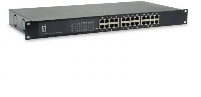 Switch Level One 24x GE GEP-2421W150 19" 150W 24xPoE