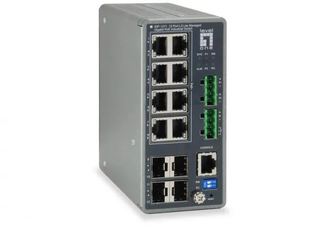 Switch Level One 8x GE IGP-1271 4xGSFP     240W  8xPoE+