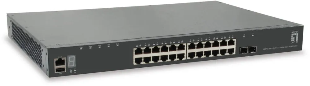 Level One 28x GE GTL-2881 1xGE 2x10GSFP+19"