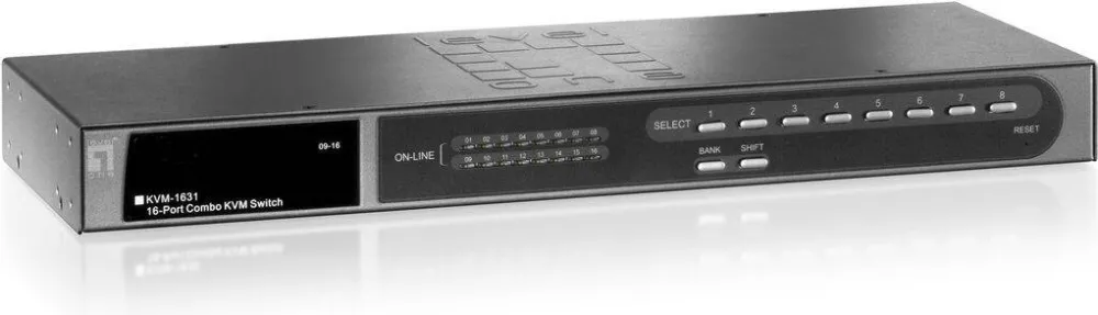 Level One 48,3cm 16x PS2/USB KVM-1631 mit Slot