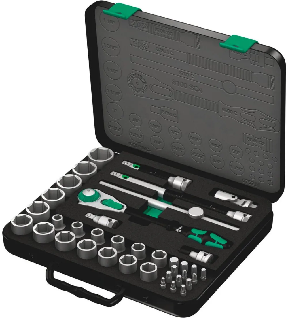 WERA Set clichet 8100 SC 4 Zyklop 1/2