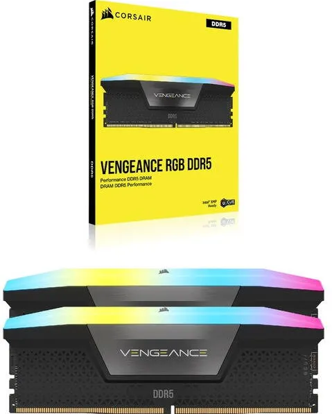 Memorie RAM Corsair Vengeance RGB 32GB DDR5 6200MHz CL36 Dual Channel Kit