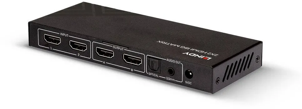 KVM Lindy 2x2 HDMI 18G Matrix