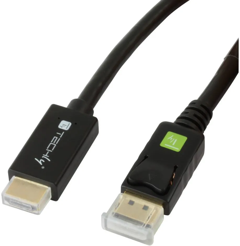 TECHLY Cablu DisplayPort 1.2 la HDMI Negru 1m
