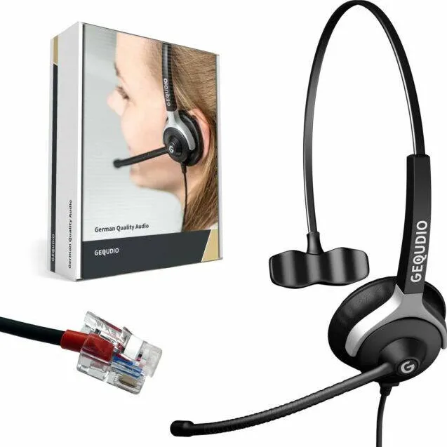 Casti over head GEQUDIO WA9002 Yealink Snom cu cablu
