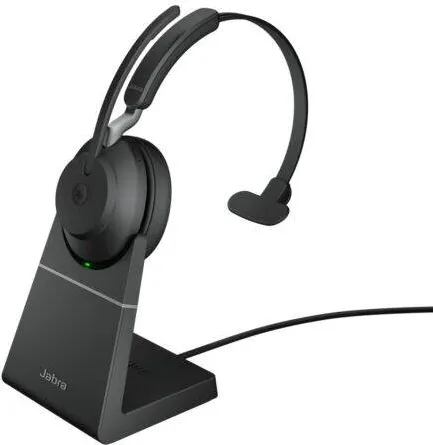 Casti Office/Call Center Jabra Evolve2 65 MS Mono, inkl. Link 380a & Ladesta.
