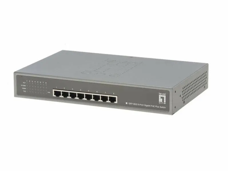 Switch Level One 8x GE GEP-0822                 240W  8xPoE+