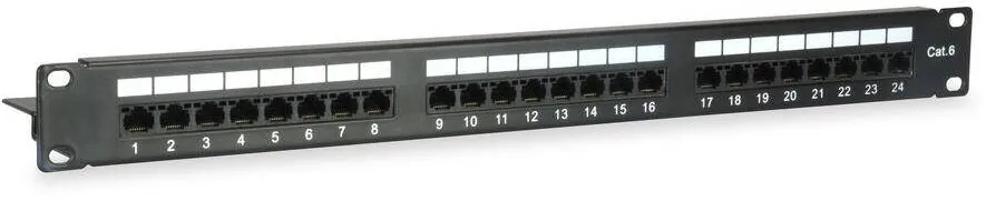 Patchpanel EQUIP 24x RJ45 Cat6 19" 1HE UTP