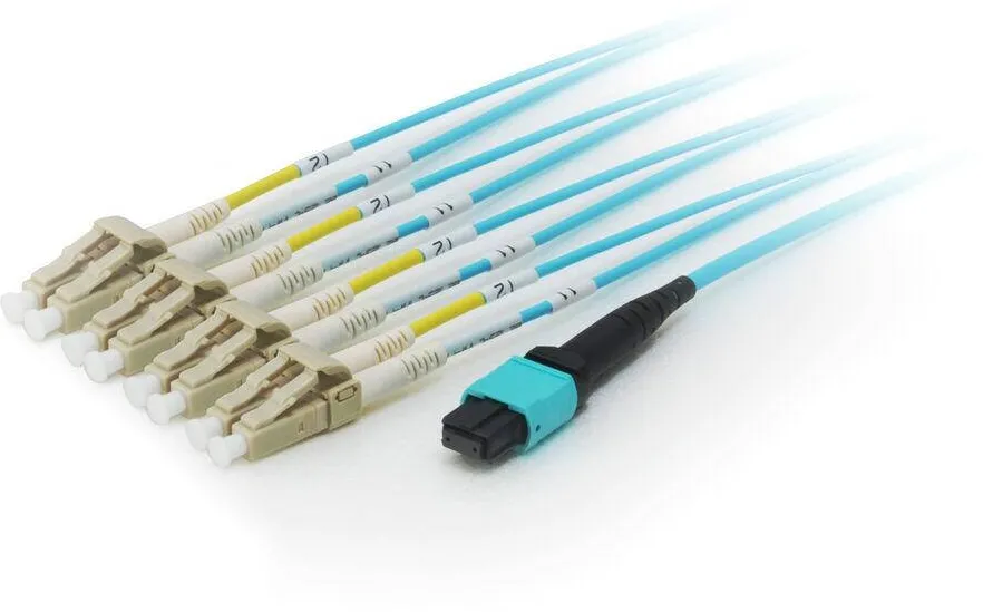 Cablu Fibra Optica EQUIP MTP/LC Trunk Fiber Patch Cord OM4 M/M 5.00m Polietilena