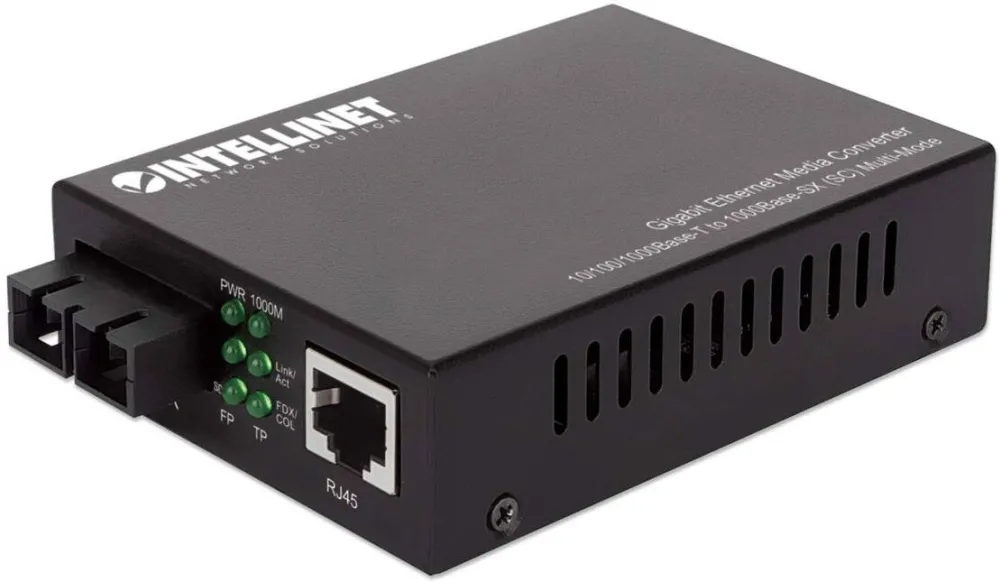 Switch Intellinet Gigabit SC Multimode 550m Auto