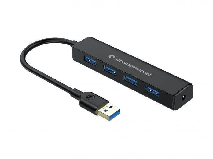 Hub USB CONCEPTRONIC USB-Hub 4-Port 3.0 ->4x3.0