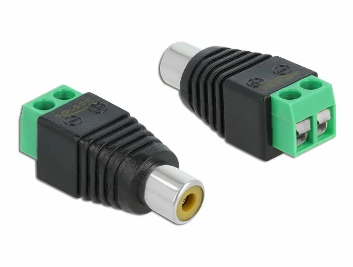 Adaptor DELOCK Terminalblock 2Pin -> RCA