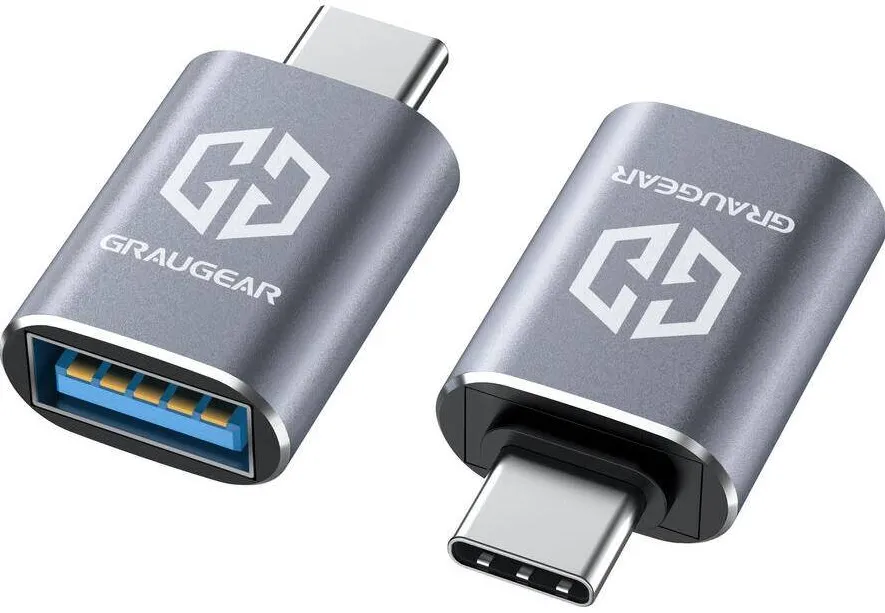 Adaptor GrauGear USB 3.2 Gen2 Type-A la Type-C 2 Stk