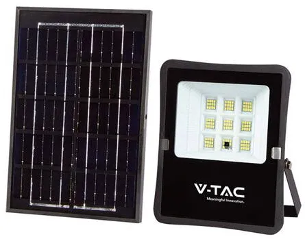 V-TAC Reflector LED 6W 6400K cu incarcare solara