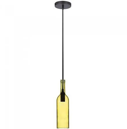 V-TAC Pendul tavan model sticla vin culoare galben