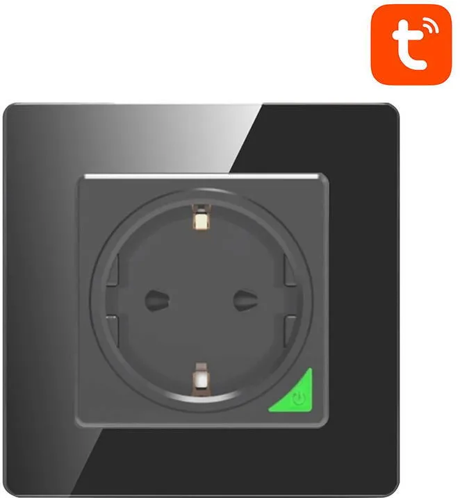 Priza Inteligenta Avatto Smart WiFi N-WOT10-EU-B TUYA Negru
