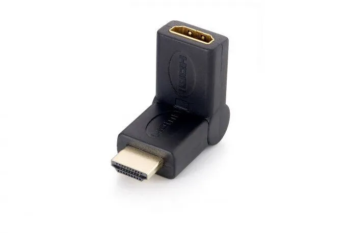 Adaptor EQUIP HDMI A-D St/Bu 180 Griad knickbar Negru