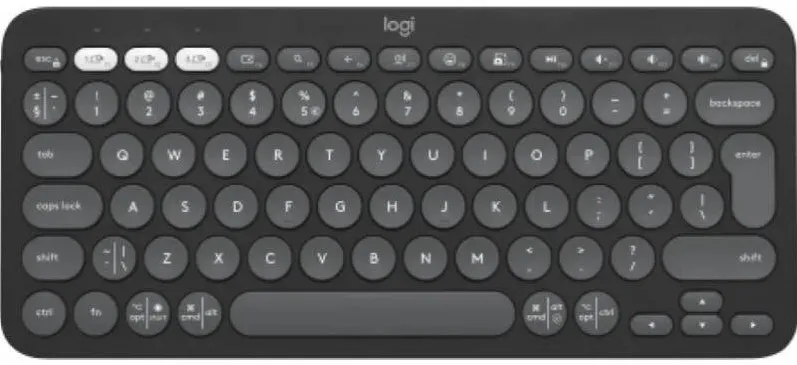 Tastatura LOGITECH Pebble Keys 2 K380s, Wireless/Bluetooth, Tonal Graphite