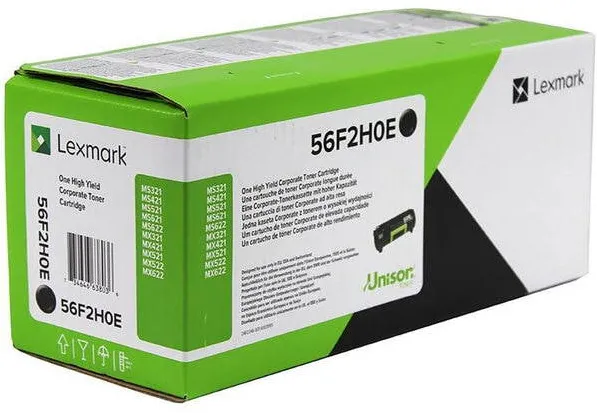 Toner imprimanta Lexmark 56F2H0E CORP HY BLK 15K