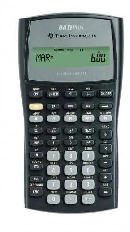 Calculator de Birou TEXAS INSTRUMENTS STIINTIFIC TI-BA-II PLUS