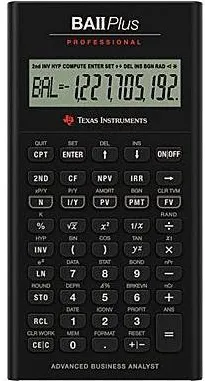 Calculator de Birou TEXAS INSTRUMENTS BAII Plus Professional