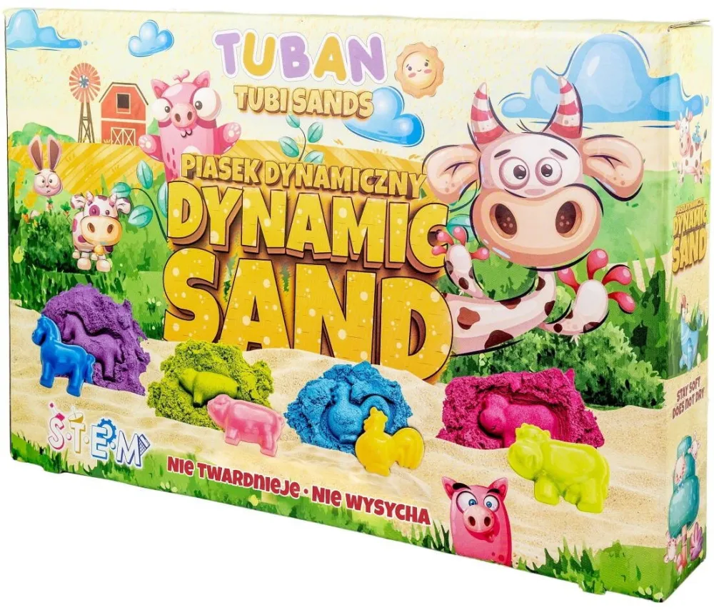 Jucarie Educativa TUBAN Dynamic sand - Farm set