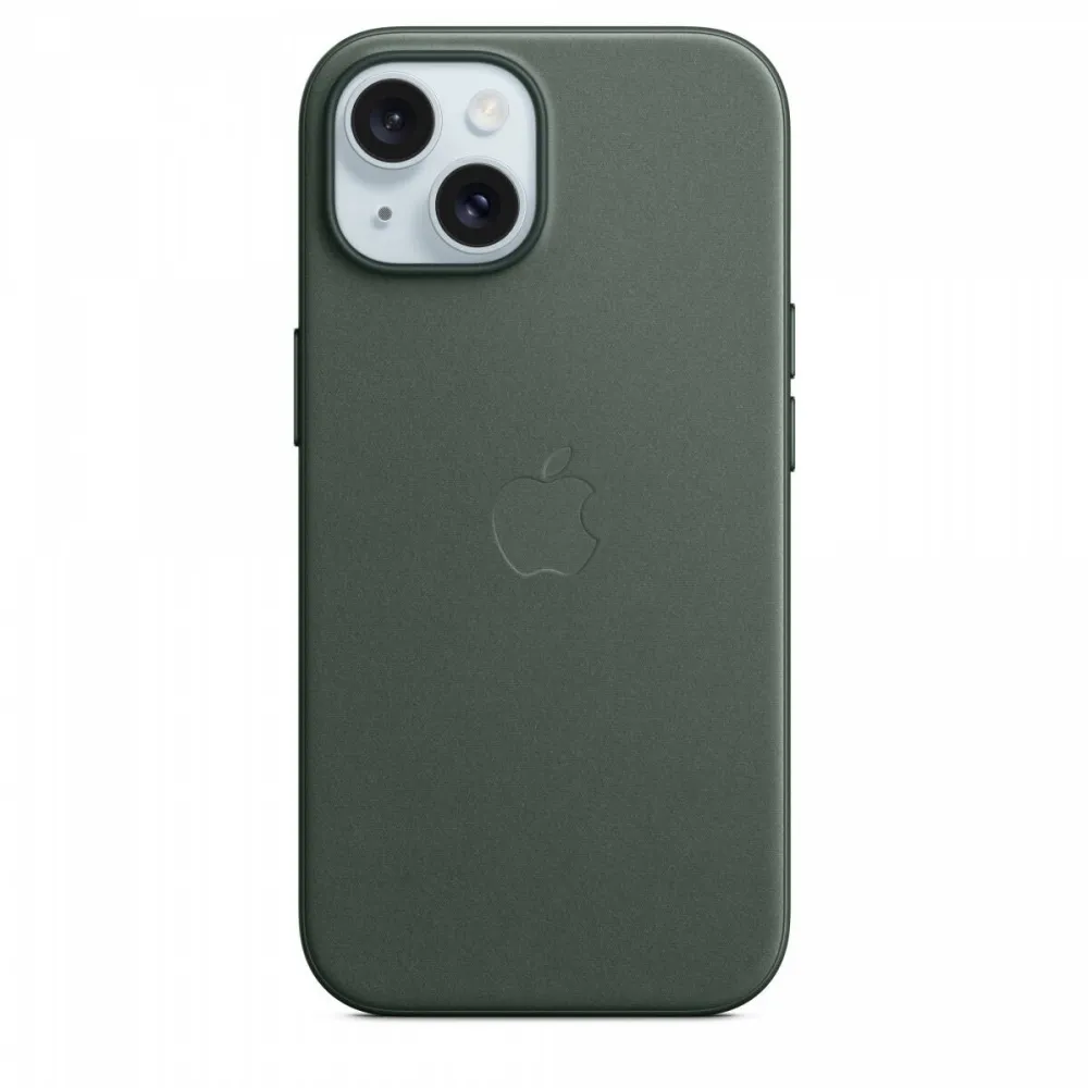 Husa GSM Apple FineWoven with MagSafe for iPhone 15 - evergreen
