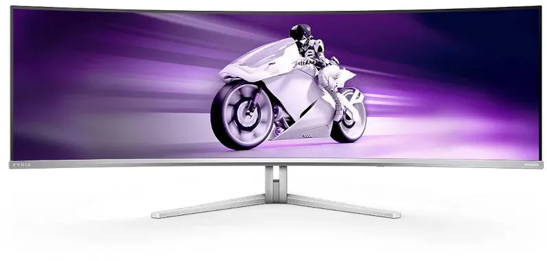 Monitor Philips Gaming Evnia 49M2C8900 Curbat 48.9 inch DQHD QD-OLED 0.03 ms 240 Hz KVM USB-C HDR G-Sync Compatible & FreeSync Premium Pro