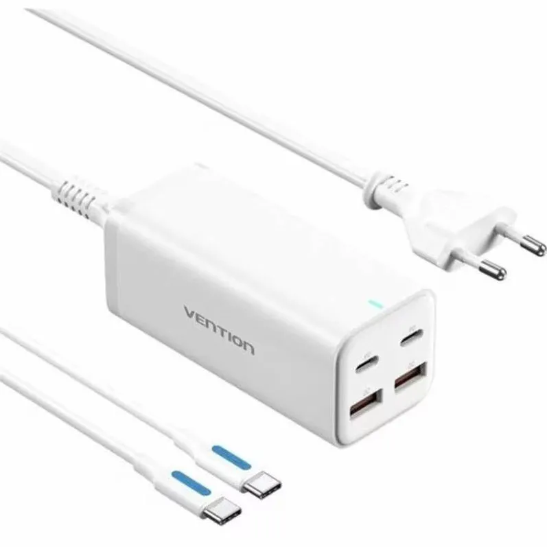 Vention Incarcator retea GaN 2x USB-C, 2x USB, 100W White