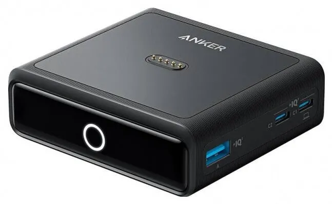 Anker Incarcator retea A1902311, 1x USB-A, 2x USB-C, 1x Pogo pin, 100W, negru