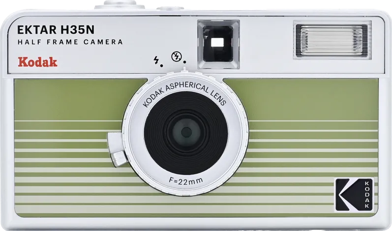 Aparat foto compact KODAK EKTAR H35N Camera Striped Green