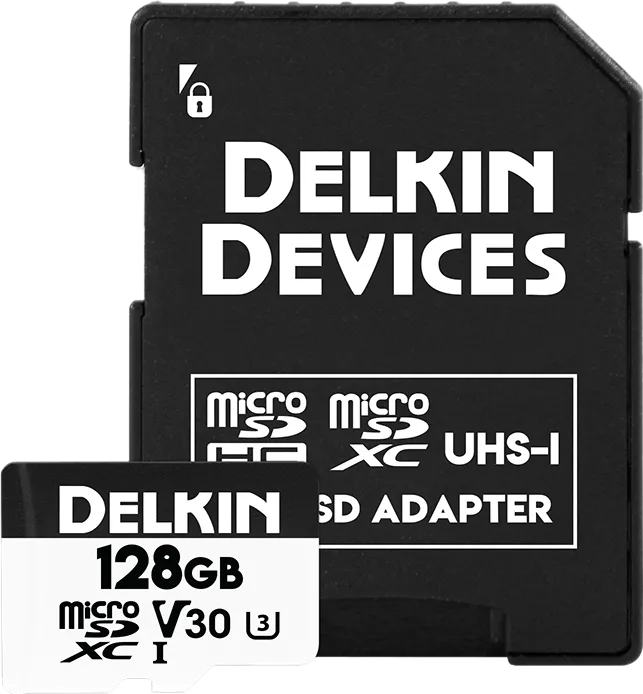 Card de Memorie DELKIN microSDXC Trail Cam Hyperspeed R100/W75 (V30) 128GB