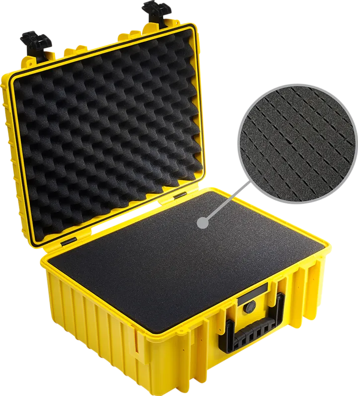 BW Outdoor Cases Type 6000 / Yellow (pre-cut foam)