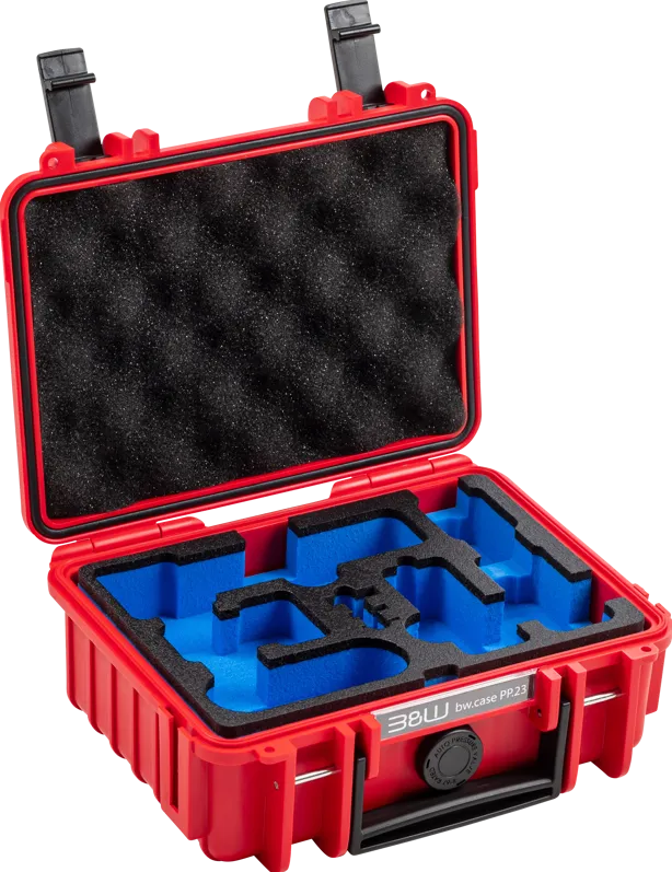 BW Cases Type 500 for DJI Osmo Pocket 3 Creator Combo, Red