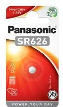 Panasonic "SR626" Button Cell, 1.55V, Silver Oxid
